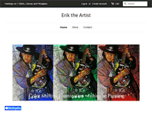 Tablet Screenshot of eriktheartist.com